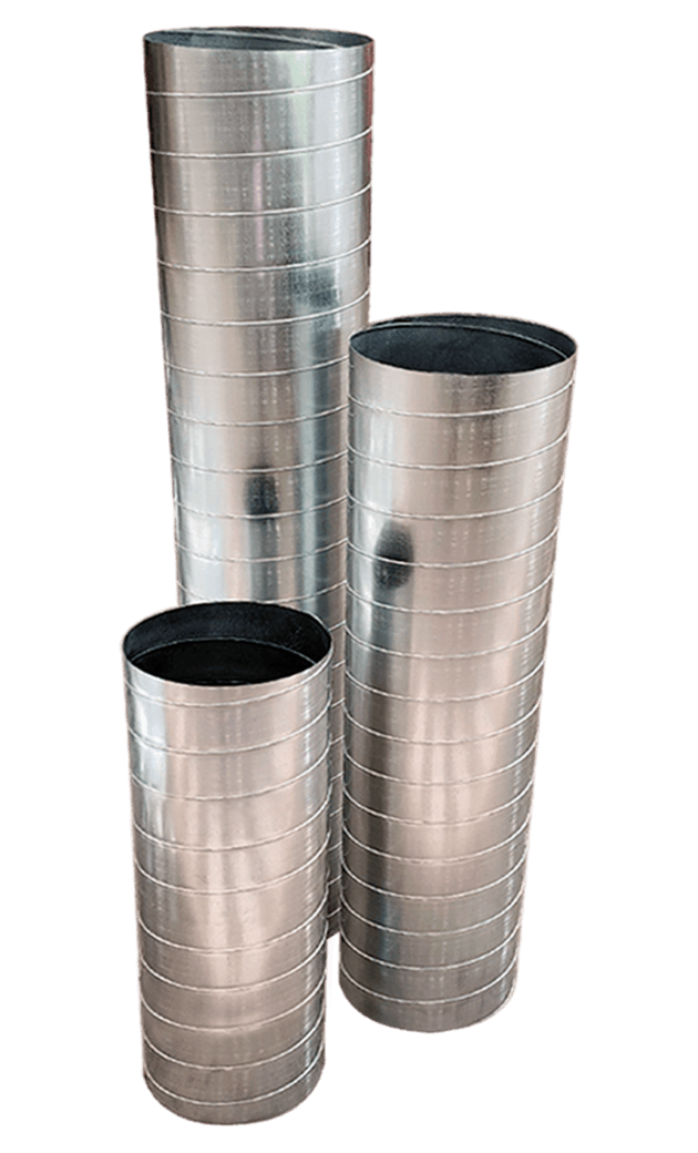 Spiroducto en lámina galvanizada